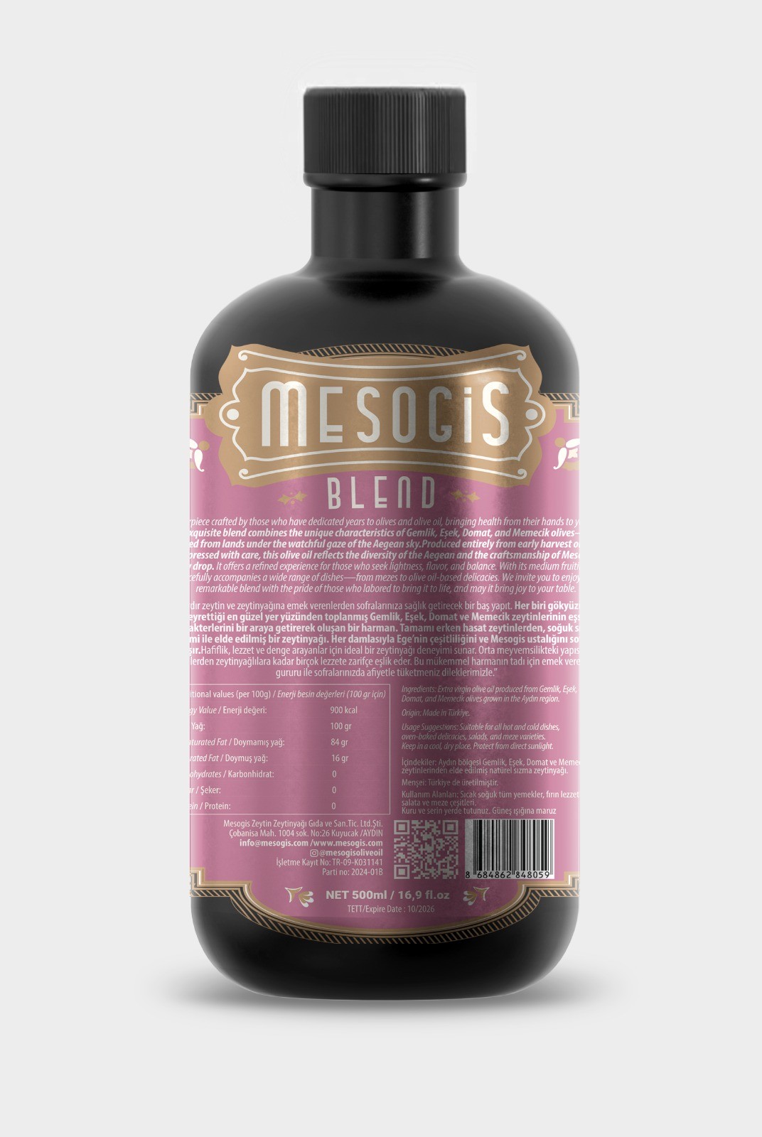 BLEND Erken Hasat Natürel Sızma Zeytinyağı 500ml