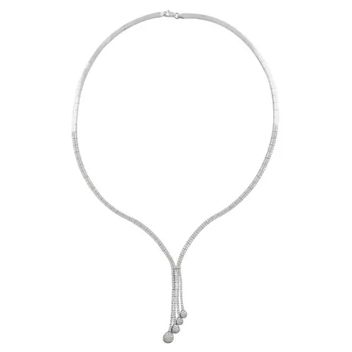 İlyada Zircon Stone-set Women's Silver Necklace