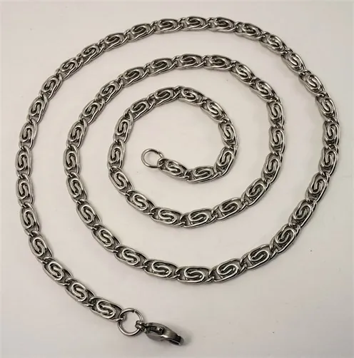 Erkek Yeni Sarmal Model 4mm Paslanmaz Çelik Kolye