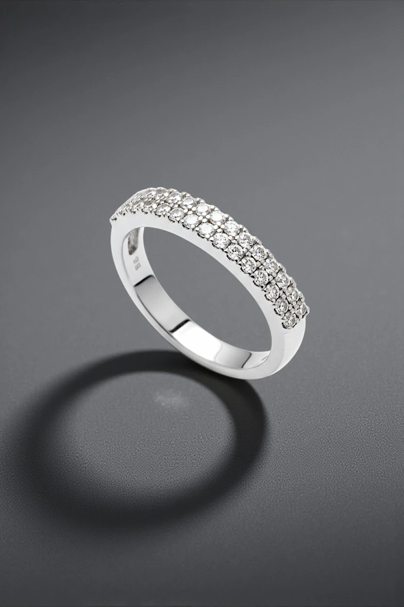 Eftalya Model Gümüş Su Yolu Kadın Yüzük