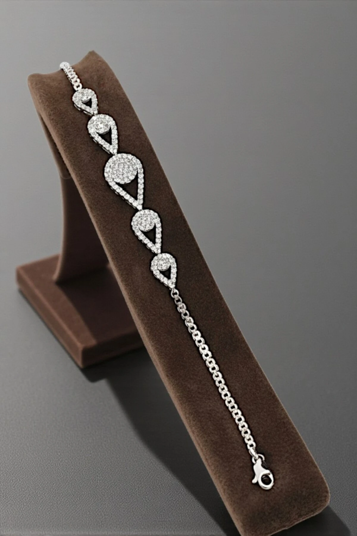 Damla Su Yolu Gümüş Bileklik