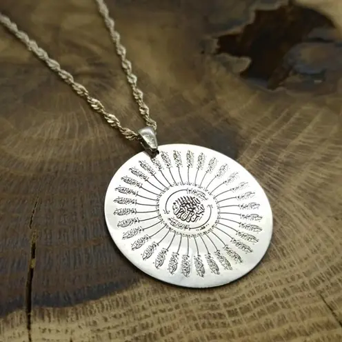 Women's Silver Necklace 925 K 35 Besmele Duası Engraved White Silver Necklace Chain