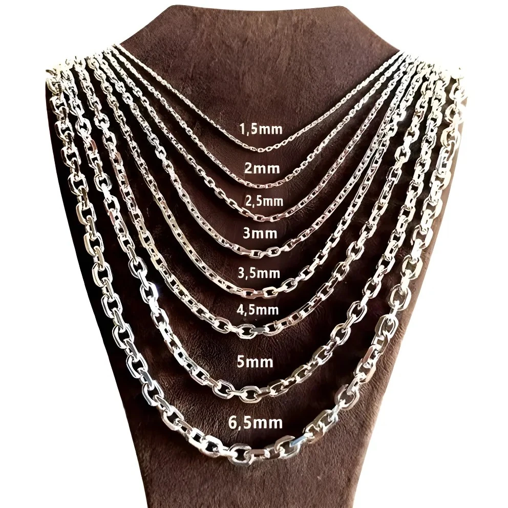 Gümüş Forse Zinciri Erkek Bayan Gümüş Kolye Zincir GKLGMSFORSE