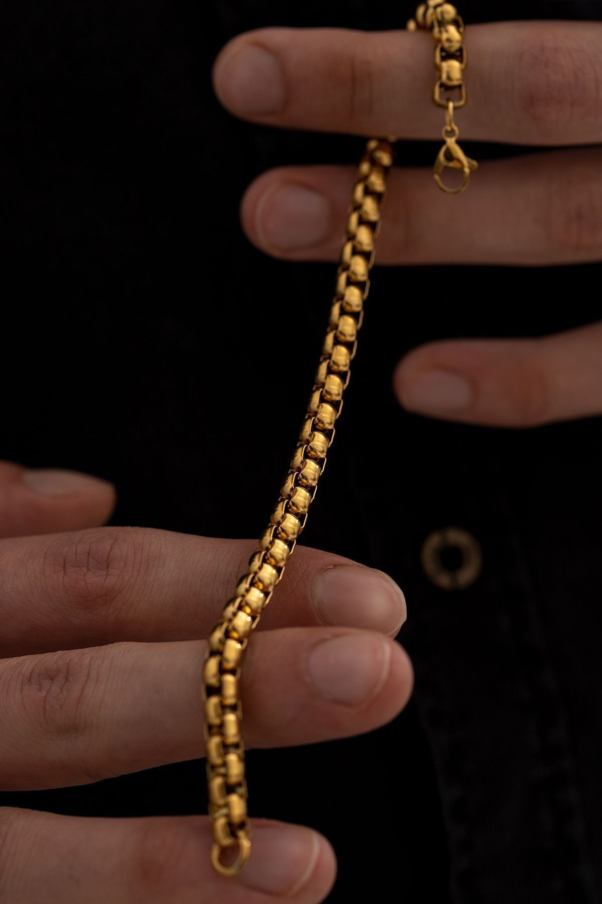 Erkek Çelik Bileklik - Ottoman 5.5mm Polo Erkek Bileklik Künye Ince Model