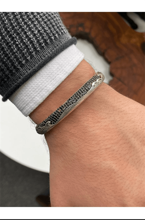 Erkek Bileklik - Metal Erkek Bileklik - Taşlı Erkek Bileklik - Taşlı Otantik Model