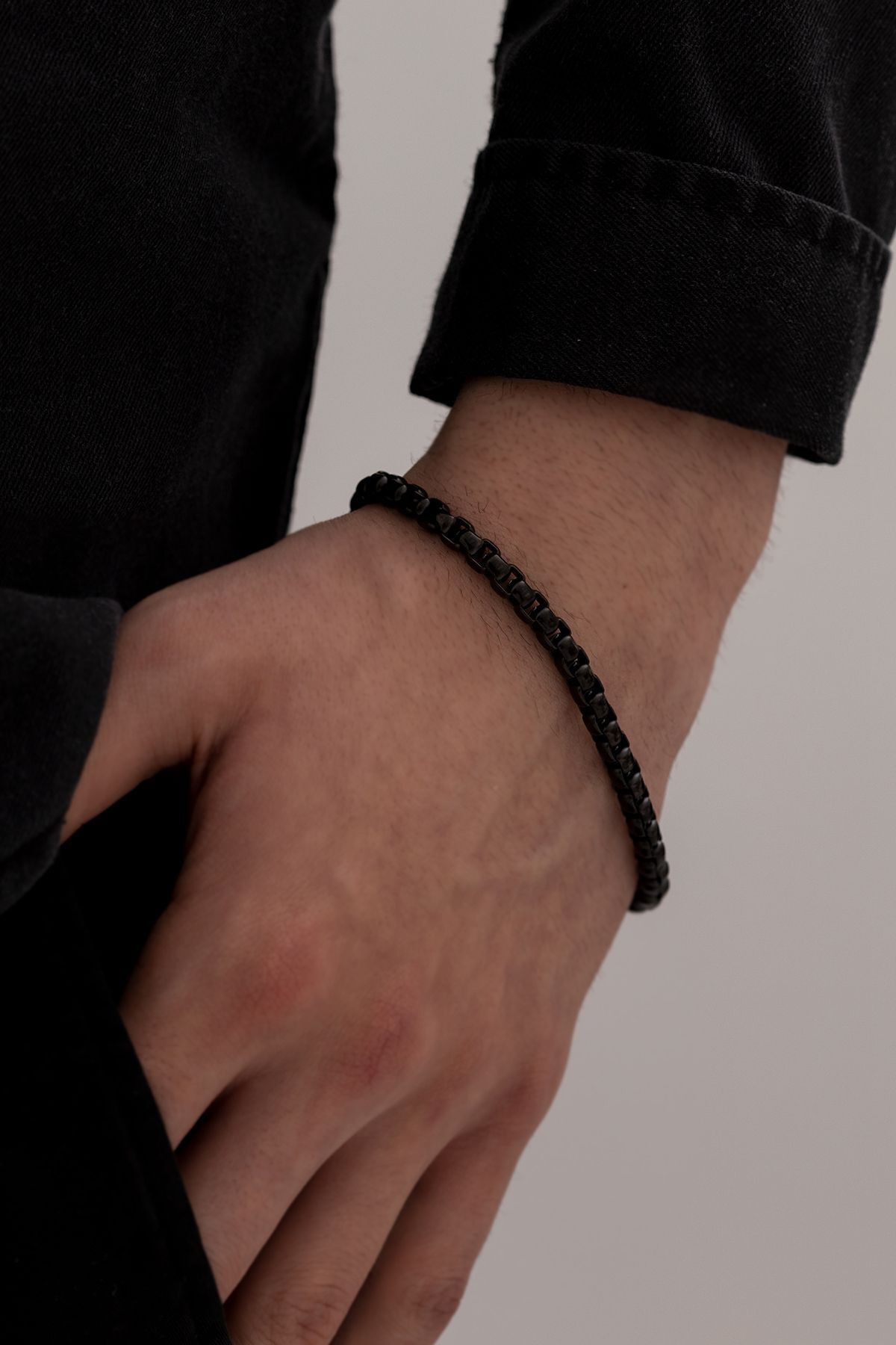 Erkek Çelik Bileklik - Ottoman 5.5mm Polo Erkek Bileklik Künye İnce Model