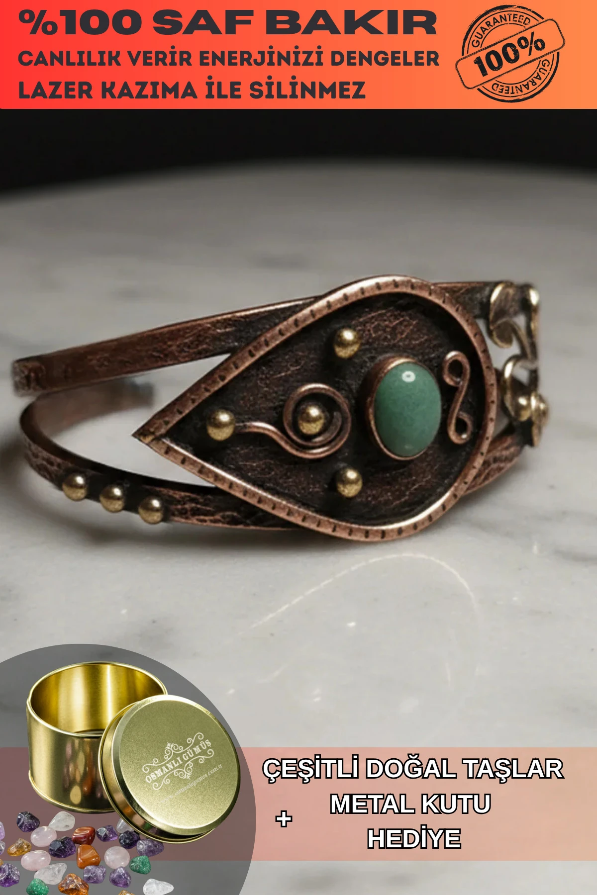 Erkek Çelik Bileklik - Kahverengi Deri Model Siyah Spiral Desenli Erkek Bileklik