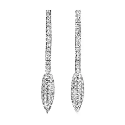 Women's Silver Earrings Zircon Stone-set Elika Women's Earrings