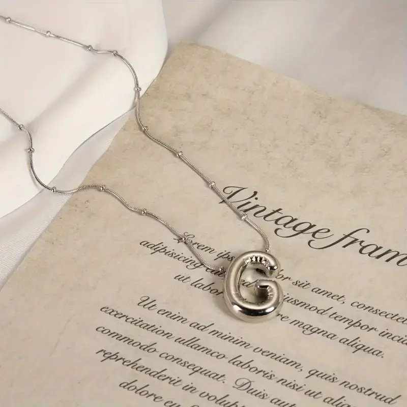 Women's Steel Necklace G Letter Balon Letter Women's Necklace