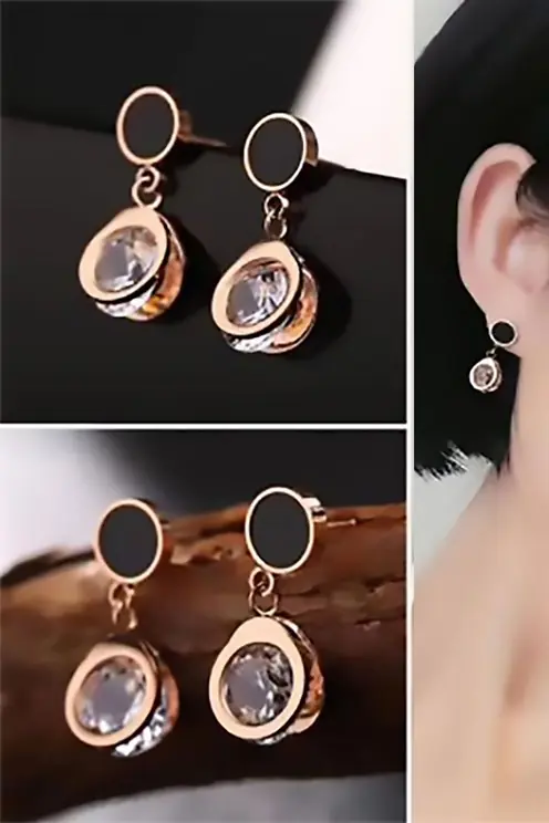 Lena Kararmayan Steel Earrings