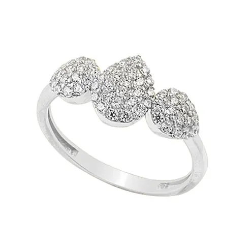 İlyada Zircon Stone-set Women's Silver Ring