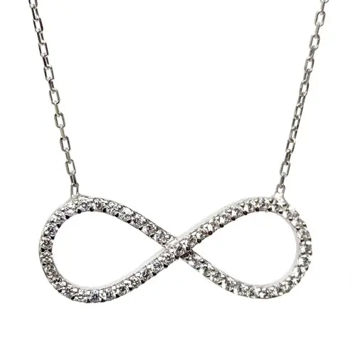 Infinity Women's Silver Necklace