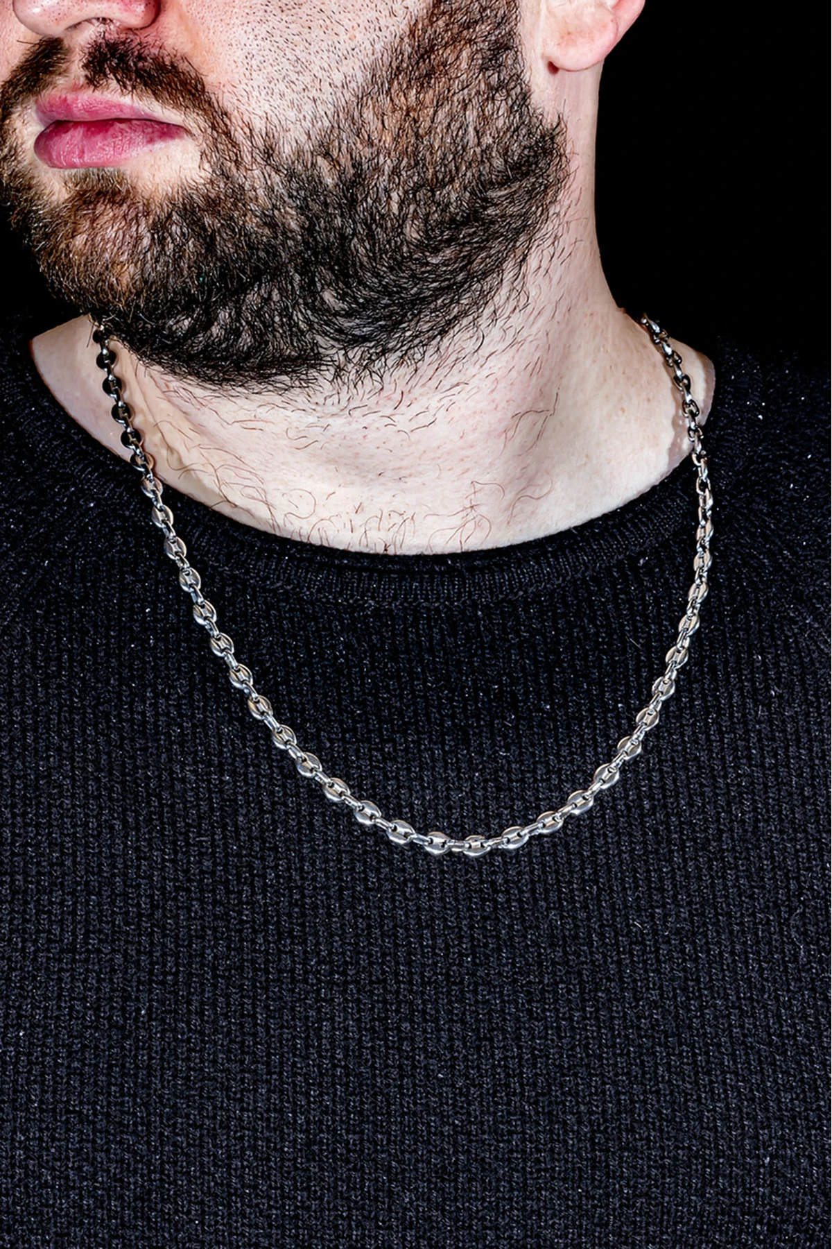 Erkek Çelik Kolye - Kalın Gemici Zincir Model Parlak Ömür Boyu Paslanmaz Kararmaz Dayanıklı Tasarım