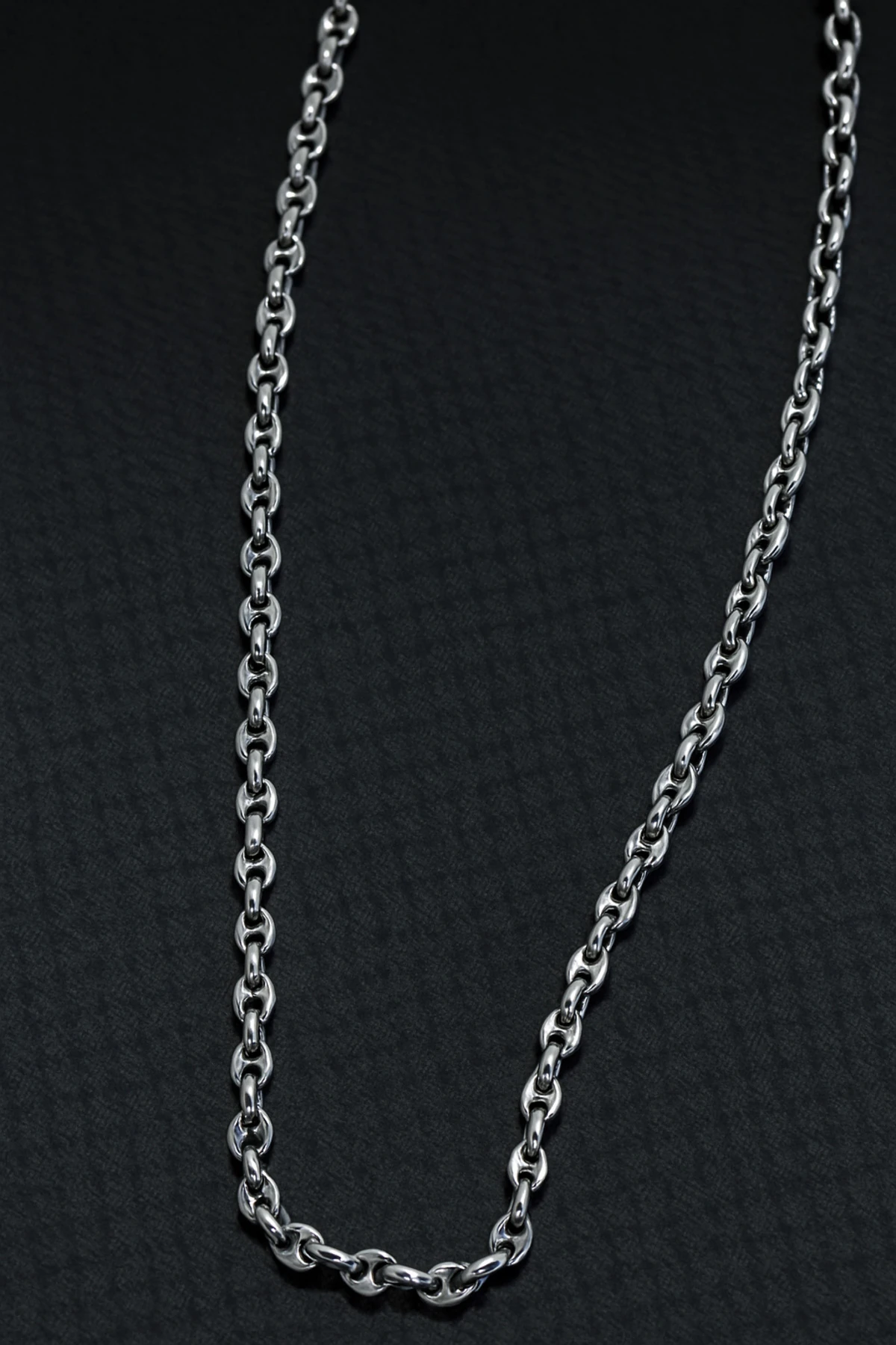 Erkek Çelik Kolye - İnce Gemici Zincir Model Parlak Ömür Boyu Paslanmaz Kararmaz Dayanıklı Tasarım