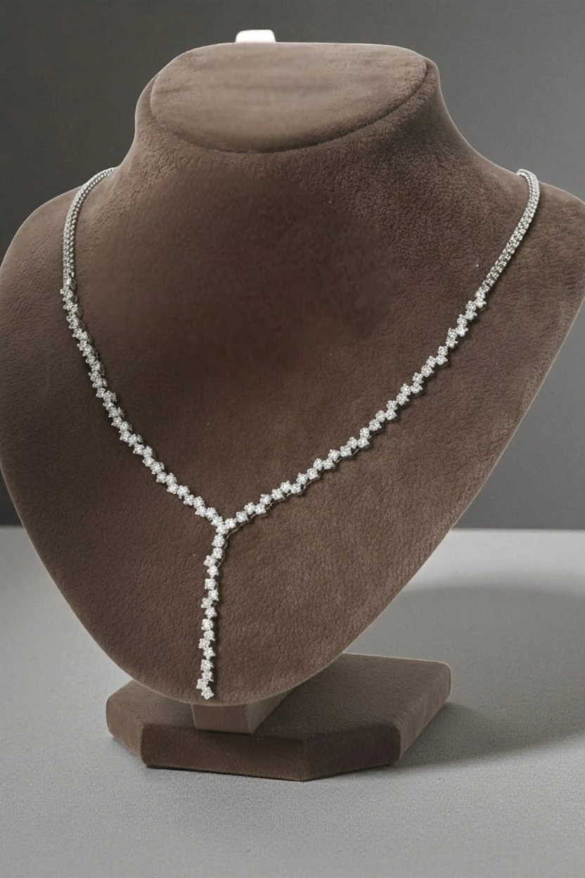 Alin Model Gümüş Su Yolu Kadın Kolye