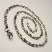 Erkek Yeni Sarmal Model 4mm Paslanmaz Çelik Kolye