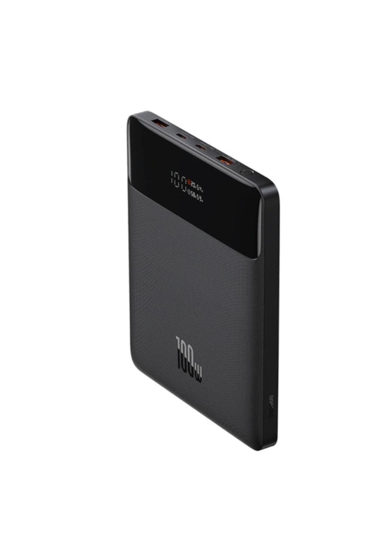 100w Pd 20000mah Dijital Göstergeli Hızlı Şarj Powerbank Laptop Powerbank Siyah