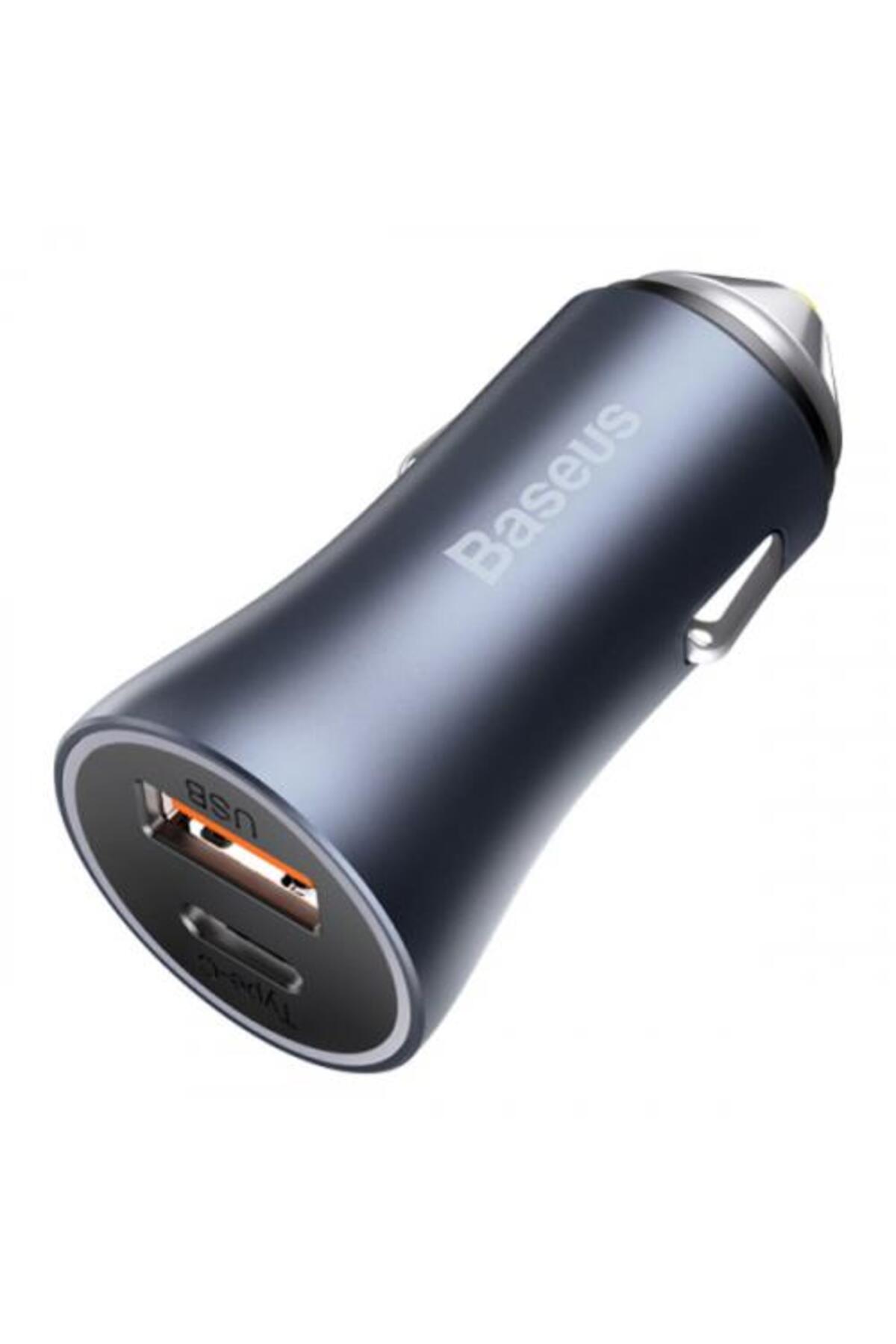Led Işıklı Ultra Hızlı Dual Pd U C 40w Araç Şarjı Araç Çakmaklık Şarjı Typc-e Usb Girişli