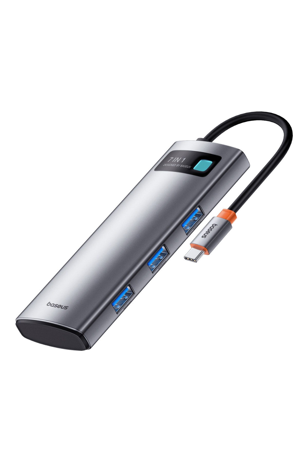 USB Hub 7in1 Baseus Gleam, USB-C - 1x HDMI4K 60Hz + 3x USB3.0 + 1x PD + 1x SD/TF