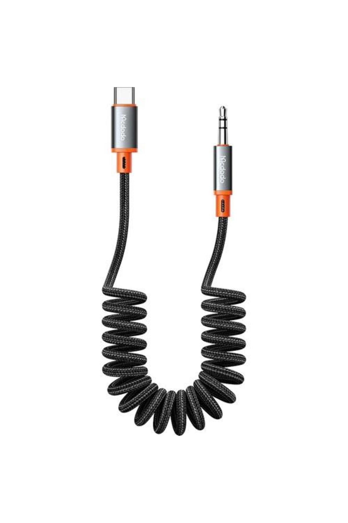 Ca-0900 Spiralli Type-c To 3.5mm Aux Ses Kablosu 1.8m