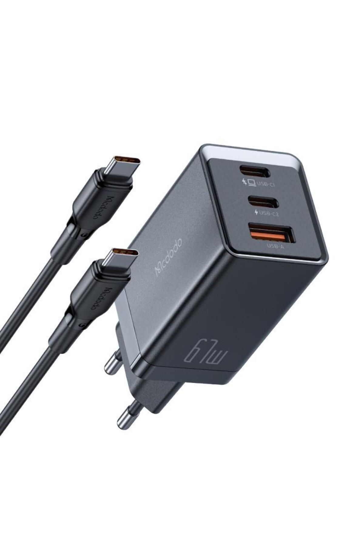 Ch-1543 65w Gan 5 Pro 2 Type-c 1 Usb Pd Hızlı Mini Şarj Cihazı