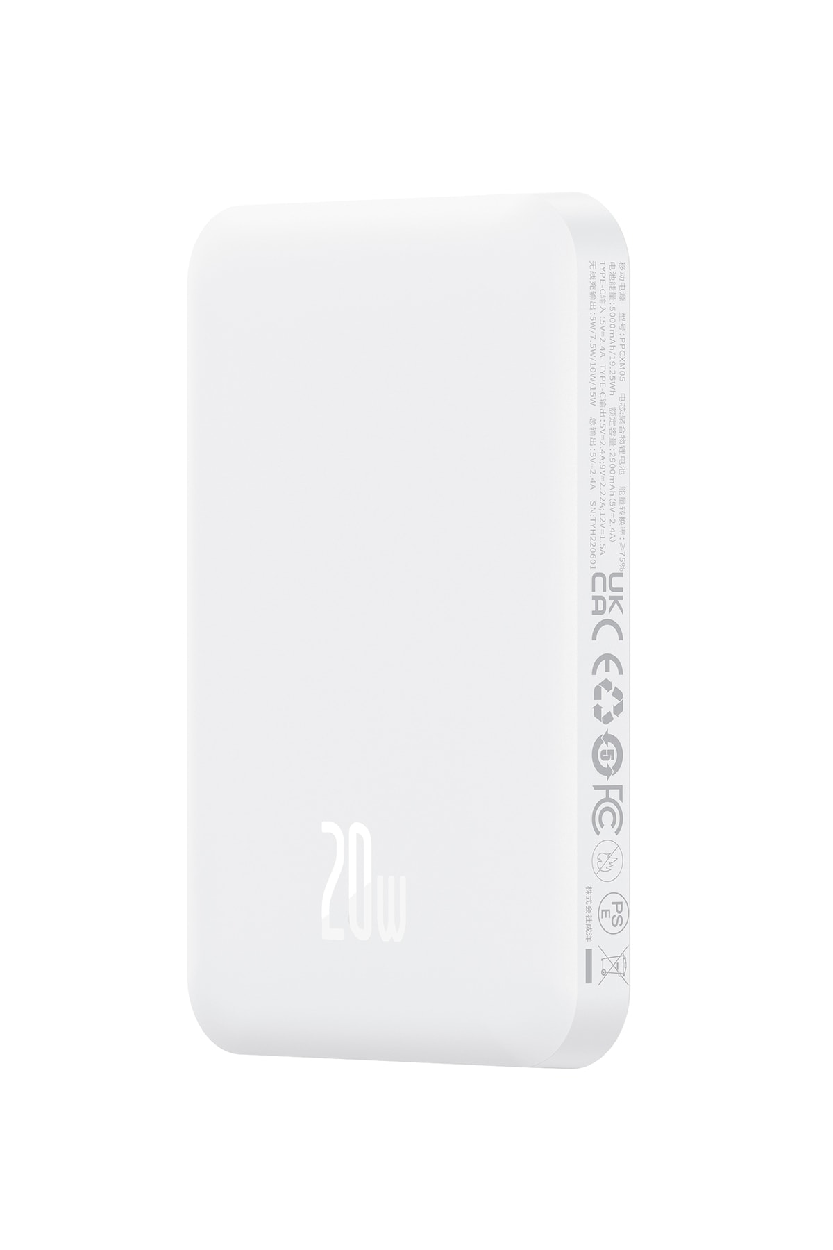 MagSafe Mini 20W 5.000 mAh Kablosuz Şarjlı Powerbank Beyaz