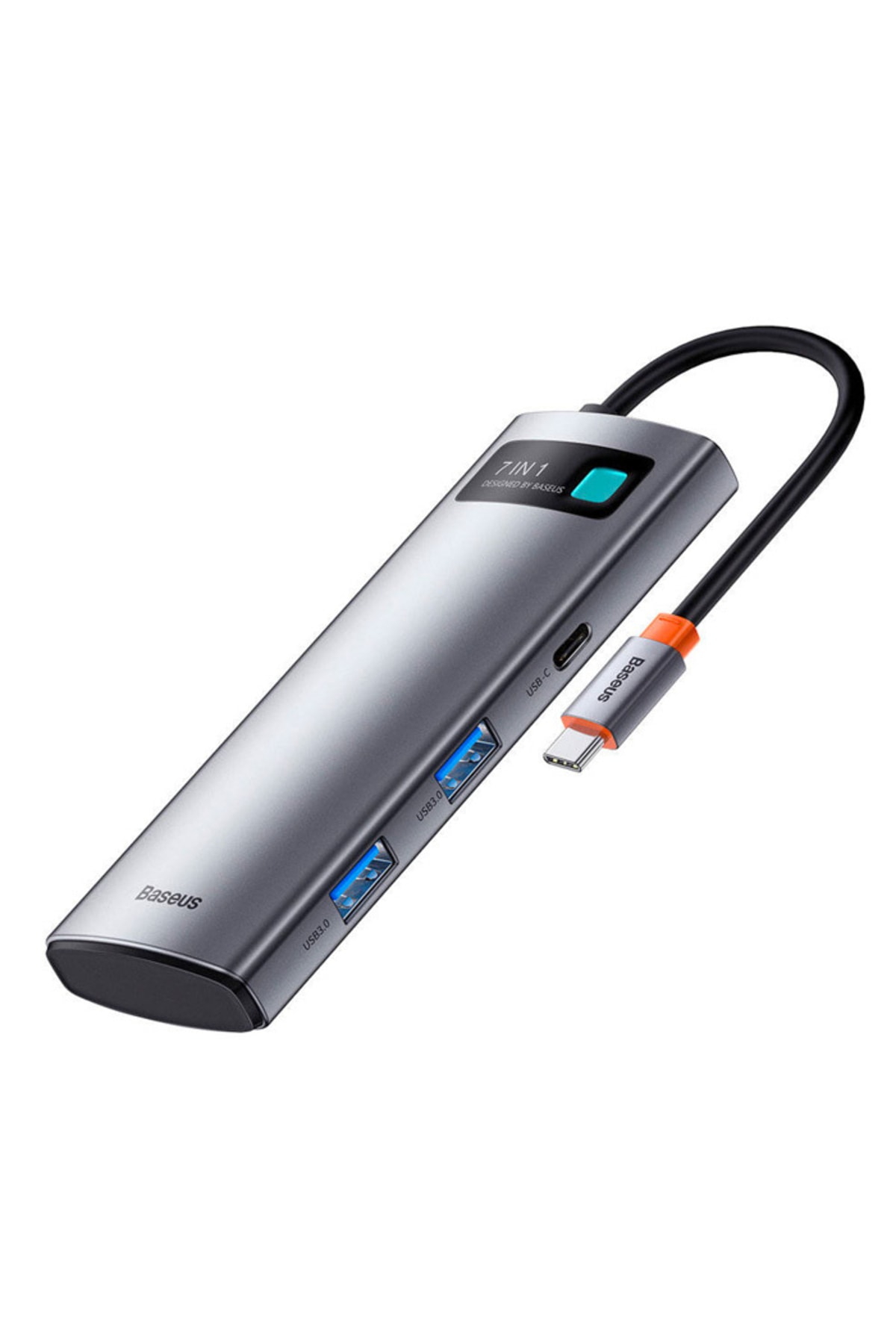Metal Gleam Series 7in1 Type-c Hub Adaptör Çoklayıcı-gri