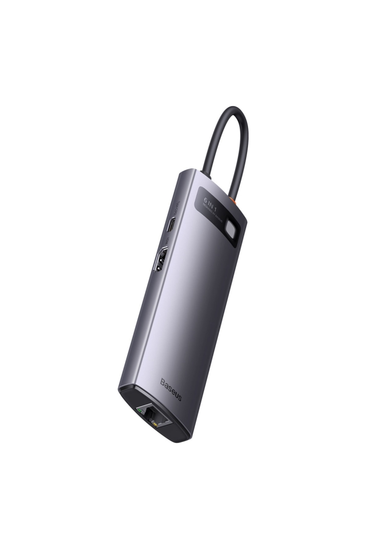Metal Gleam 6-Port Type-C HUB-Gri