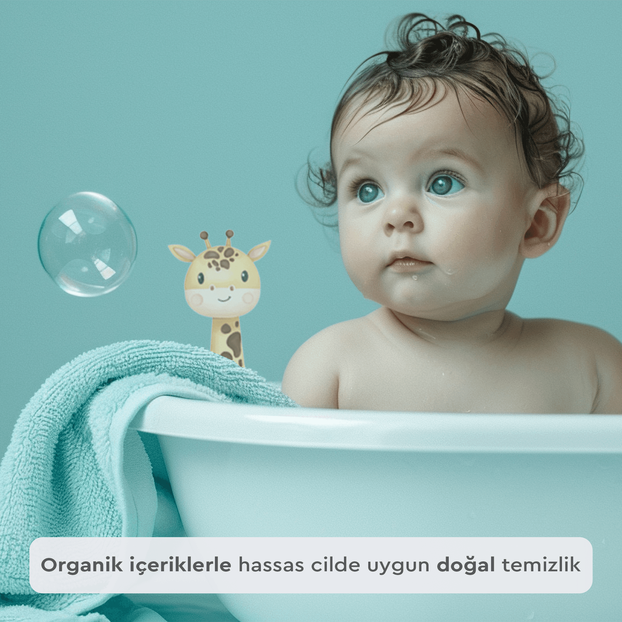 Organik Yenidoğan, Bebek, Çocuk Saç ve Vücut Şampuanı, Doğal, Parfümsüz, Organik Sertifikalı İçerik, 400 ML