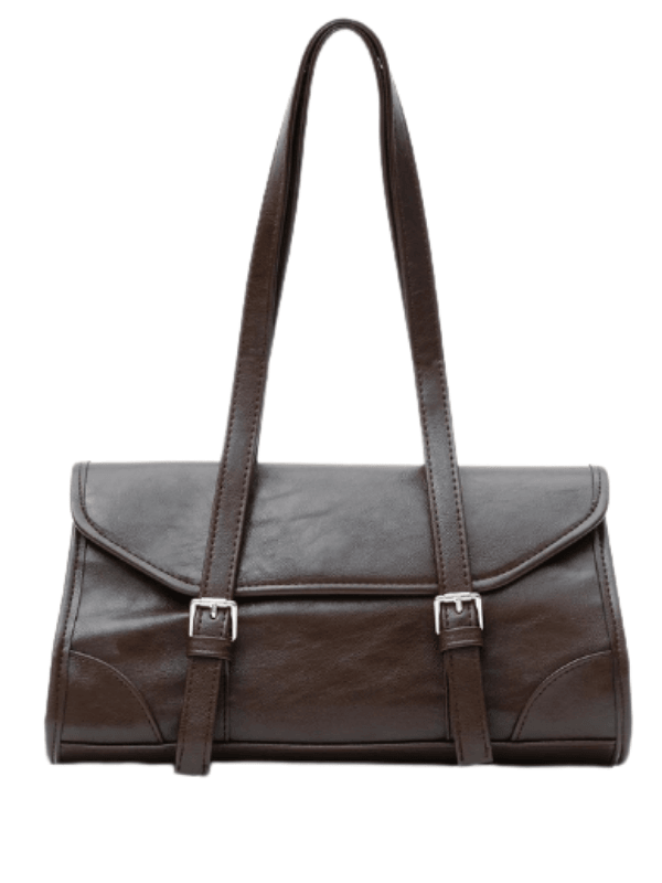 Nima Vintage Baget Çanta - Kahverengi