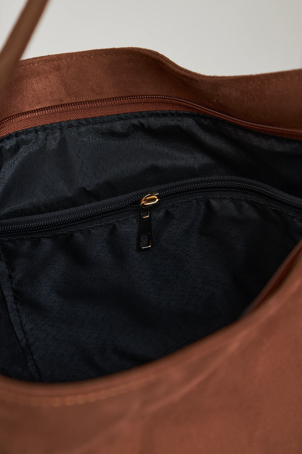 Lola Süet Salaş Omuz Çantası - Taba