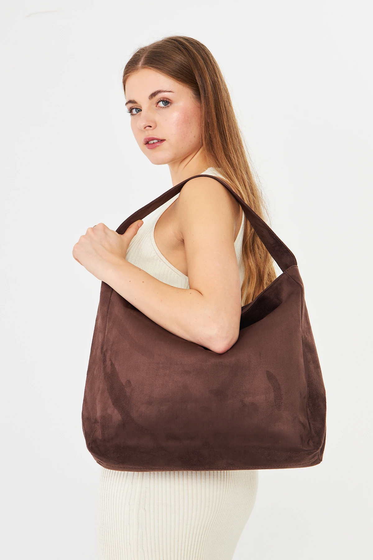 Lola Süet Salaş Omuz Çantası