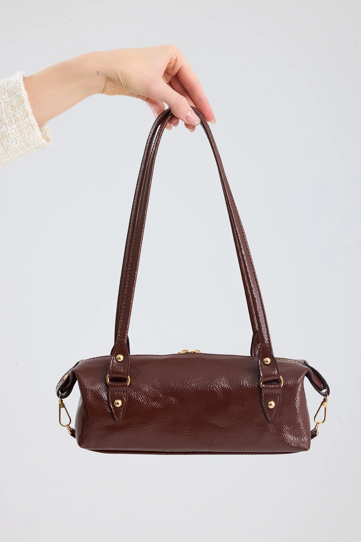 Olivra Toka Detaylı Mini Kadın Omuz, Kol ve El Çantası