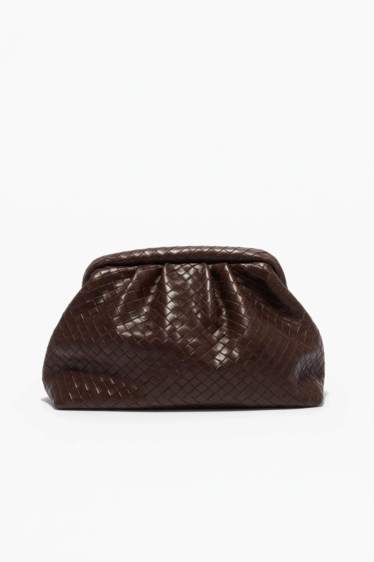 Liora Örgü Detaylı Portföy Kadın Omuz, Kol ve El Çantası - Kahverengi