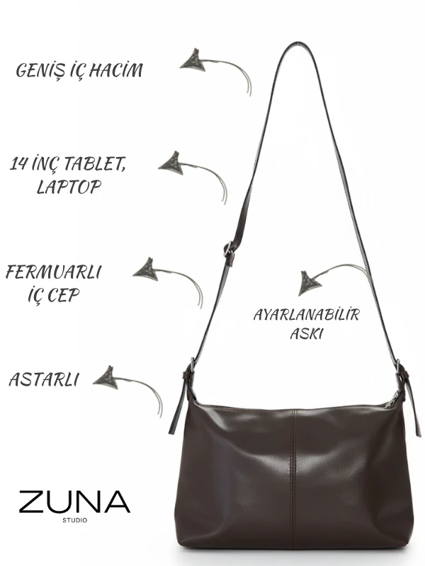 Metro Çapraz Omuz Çantası - Kahverengi