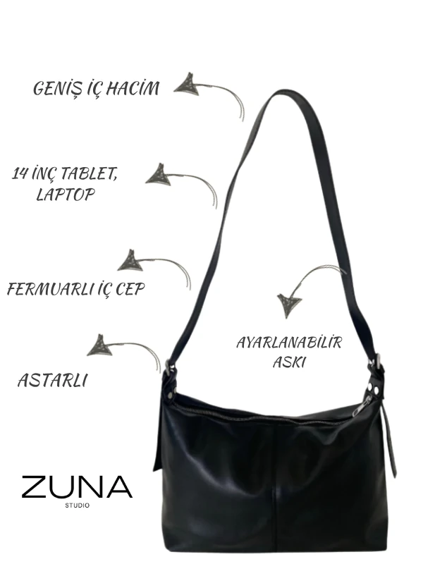 Metro Çapraz Omuz Çantası - Siyah