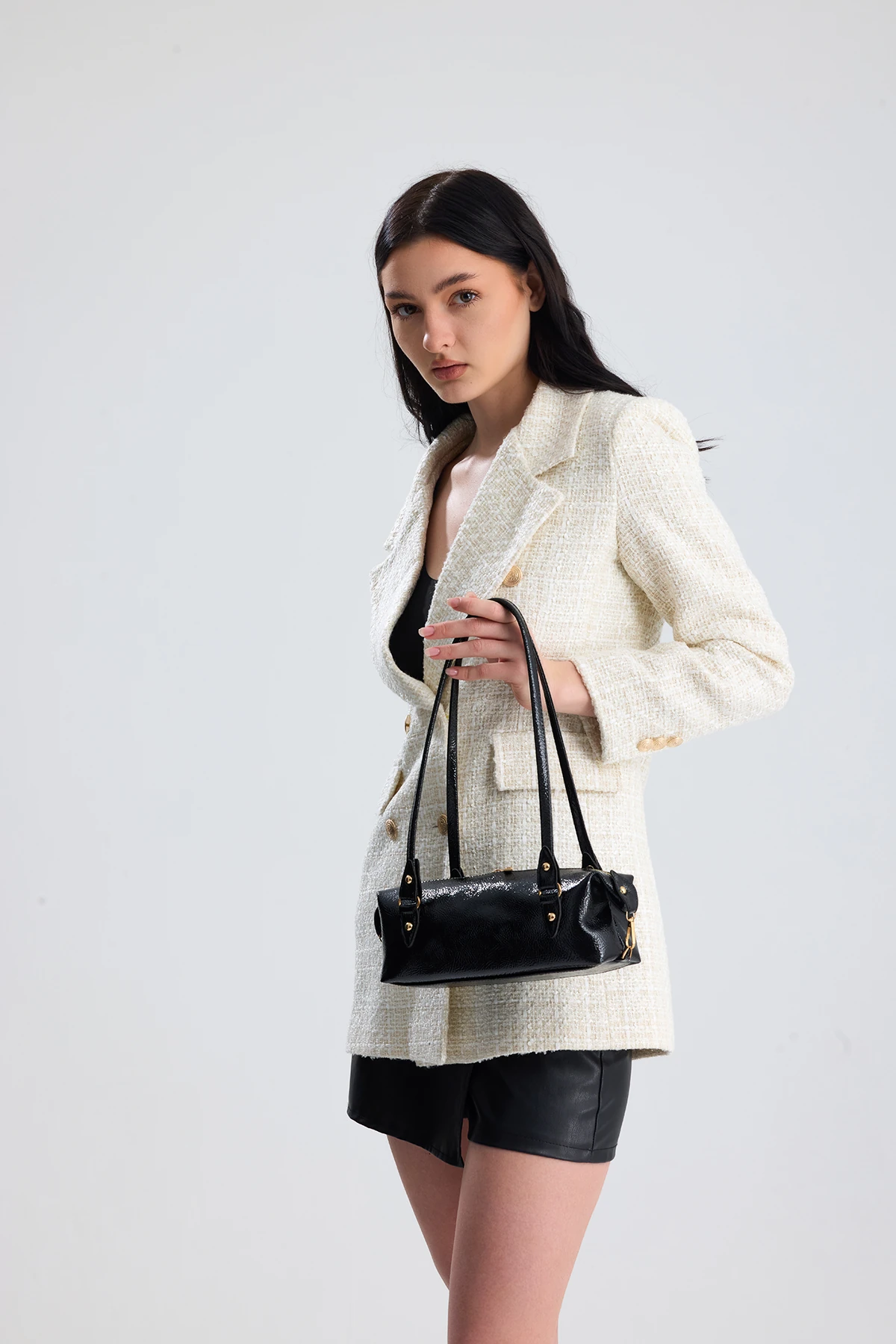 Olivra Toka Detaylı Mini Kadın Omuz, Kol ve El Çantası