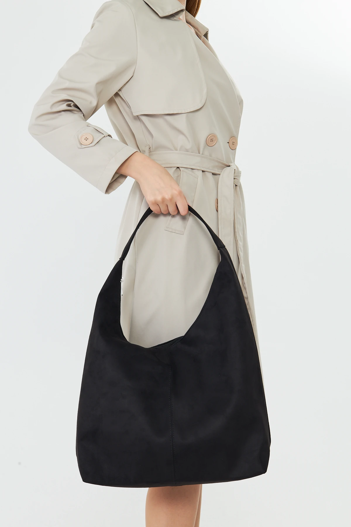 Vianor Süet Salaş Geniş Tek Saplı Kadın Omuz, Kol ve El Çantası