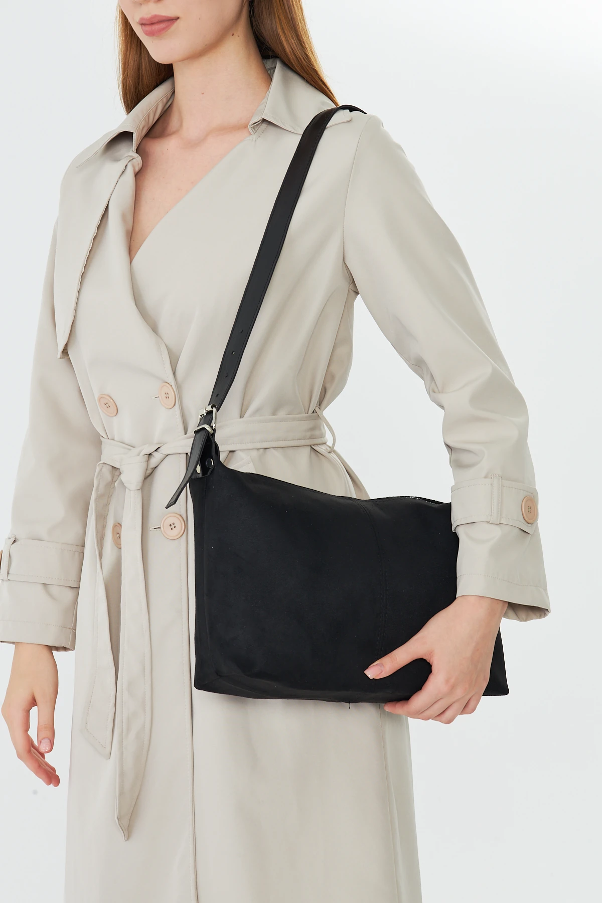 Metro Süet Kadın Omuz, Kol ve El Çantası