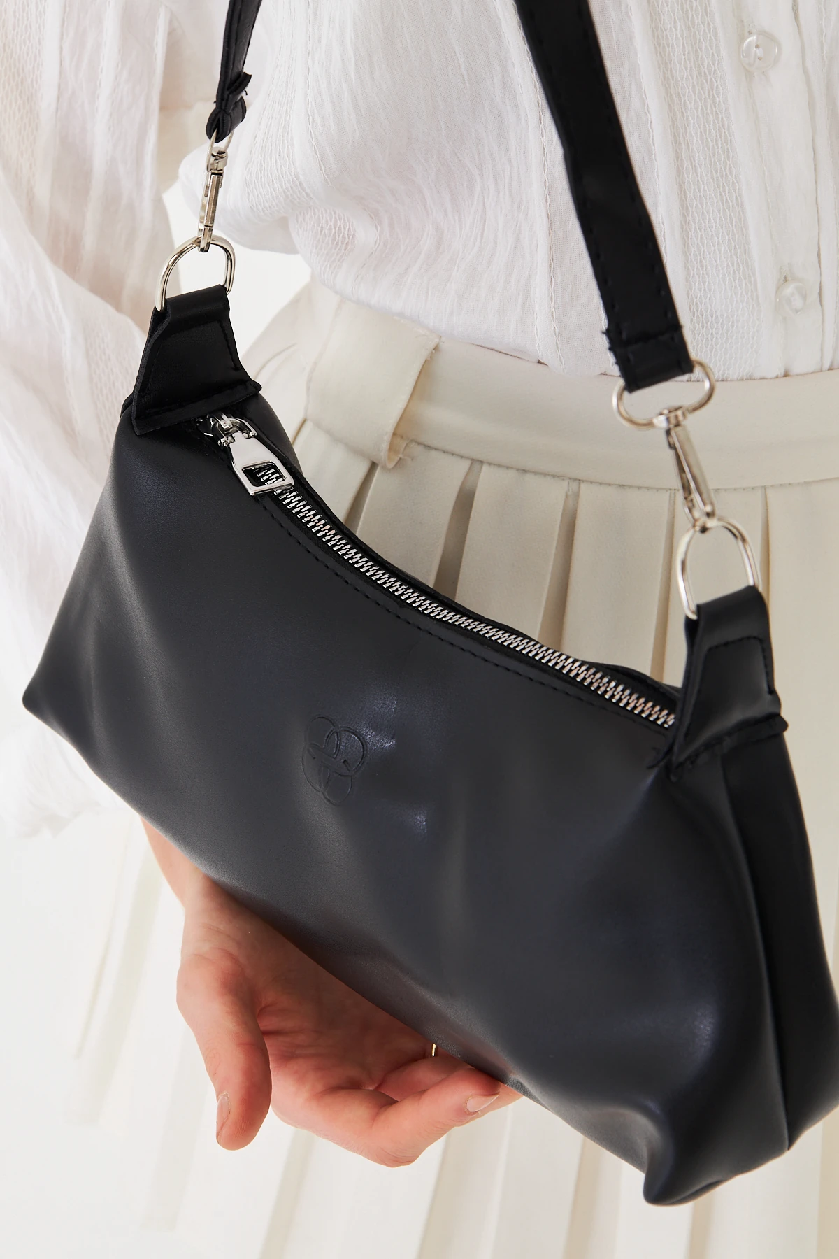 Lumira Mini Baget Kadın Omuz, Kol ve El Çantası - Siyah