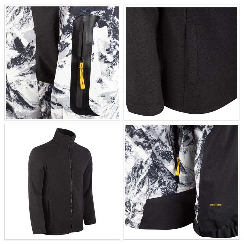 Evolite Blizzard 3in1 Ceket - Siyah/Beyaz