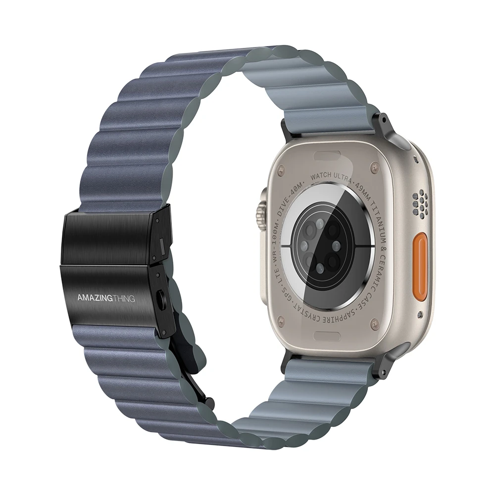 Apple Watch Serisi Uyumlu Amazing Thing Glamour Sense Deri Kordon