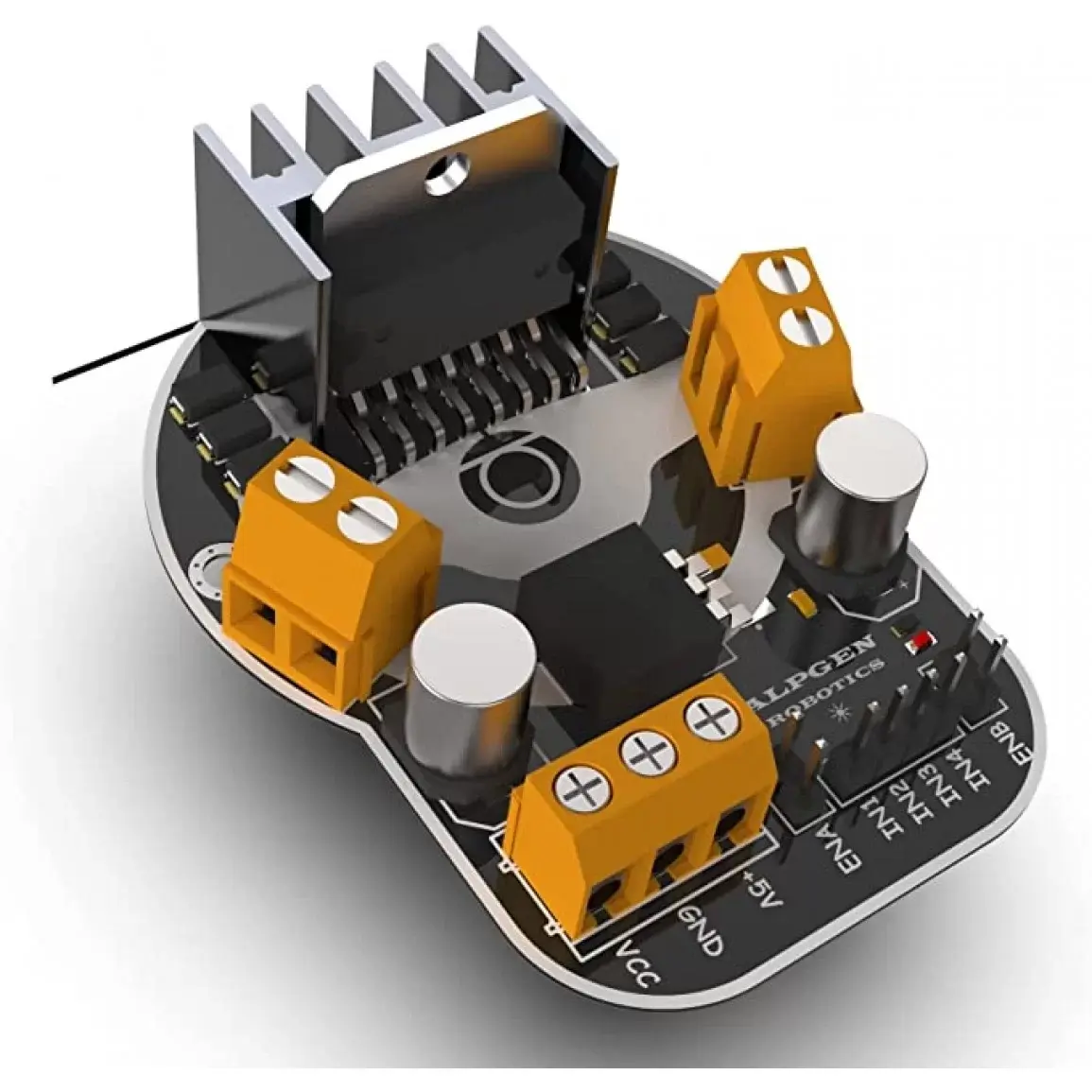 Arduino L298N Voltaj Regulatörlü Çift DC Motor Sürücü Modülü