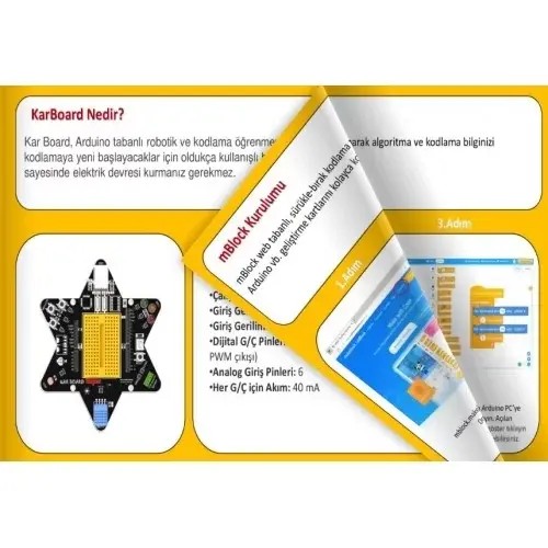 Kar Board Arduino Robotik Kodlama Seti