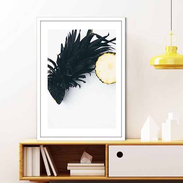 Siyah Ananas 3 Çerçeve ve Poster - MT1109