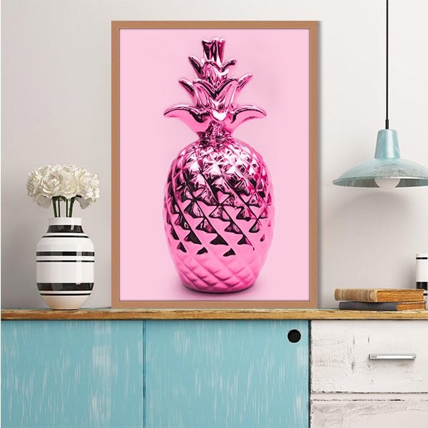 Pembe Ananas 8 Çerçeve ve Poster - MT1067