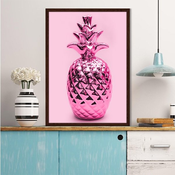 Pembe Ananas 8 Çerçeve ve Poster - MT1067