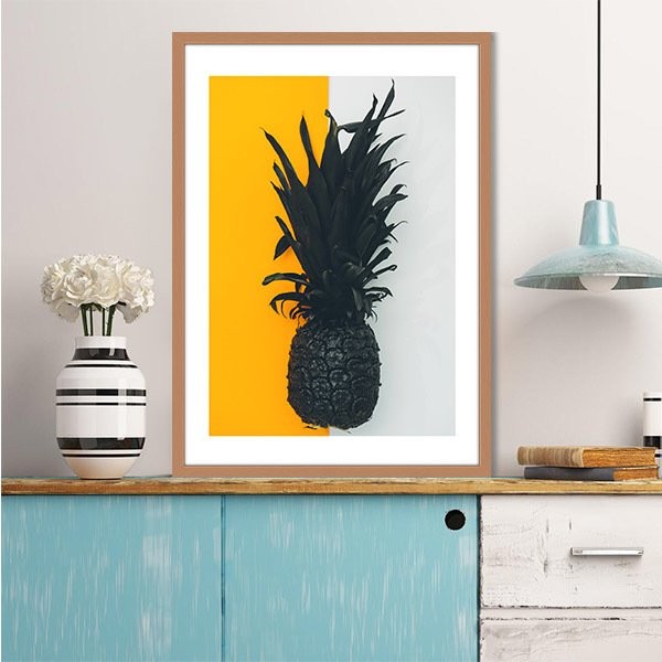 Siyah Ananas 2 Çerçeve ve Poster - MT1030