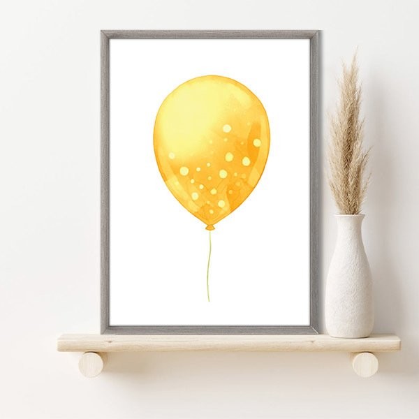 Sarı Balon 1 Çerçeve ve Poster  - IL1040