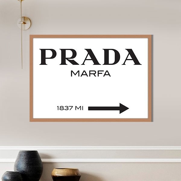 Prada Marfa 1 Çerçeve ve Poster - MD1056